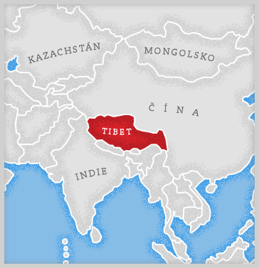 Mapa Tibetu
