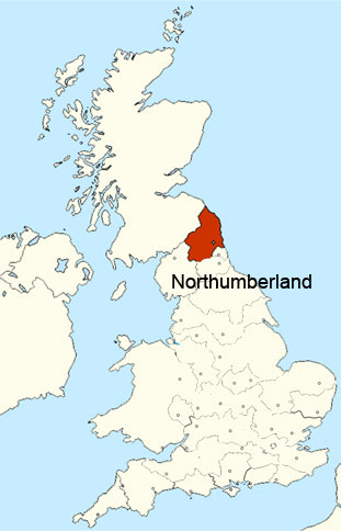 území Northumberland