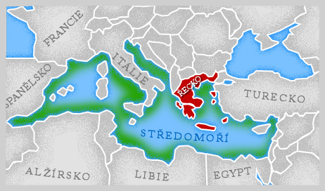 Mapa Středomoří