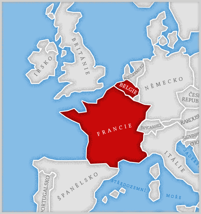 Francie, Belgie