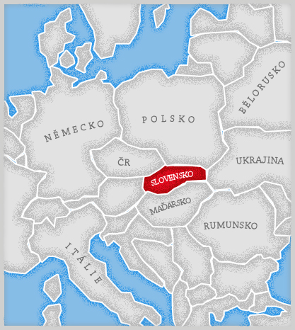 Mapa Slovensko